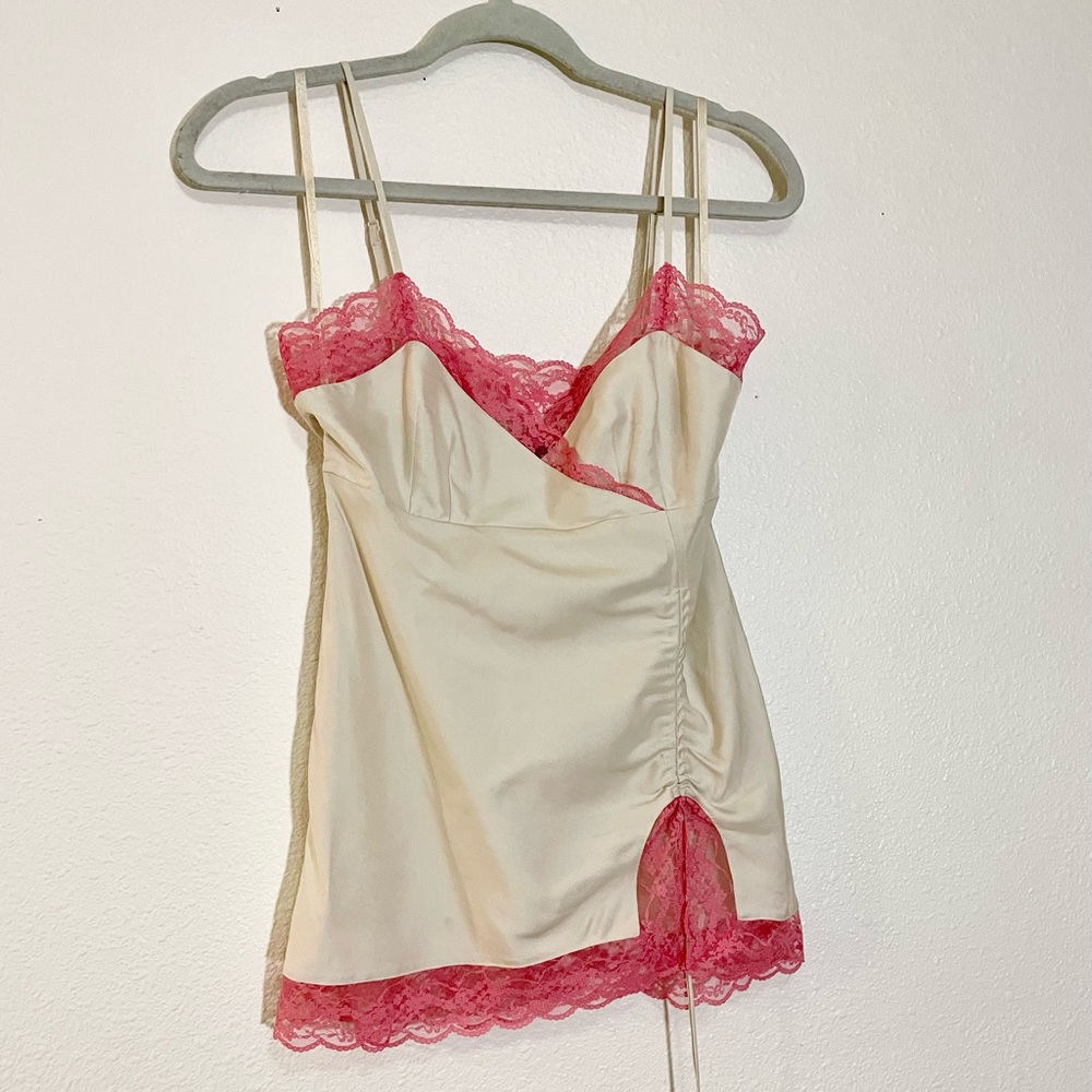 Vintage Express Lace Cami 100% silk
